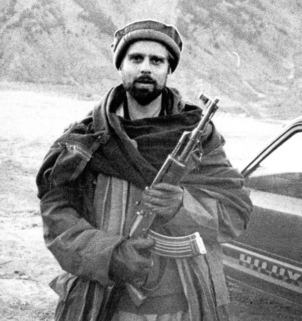 Mike in Local Dress with AK in Afghanistan